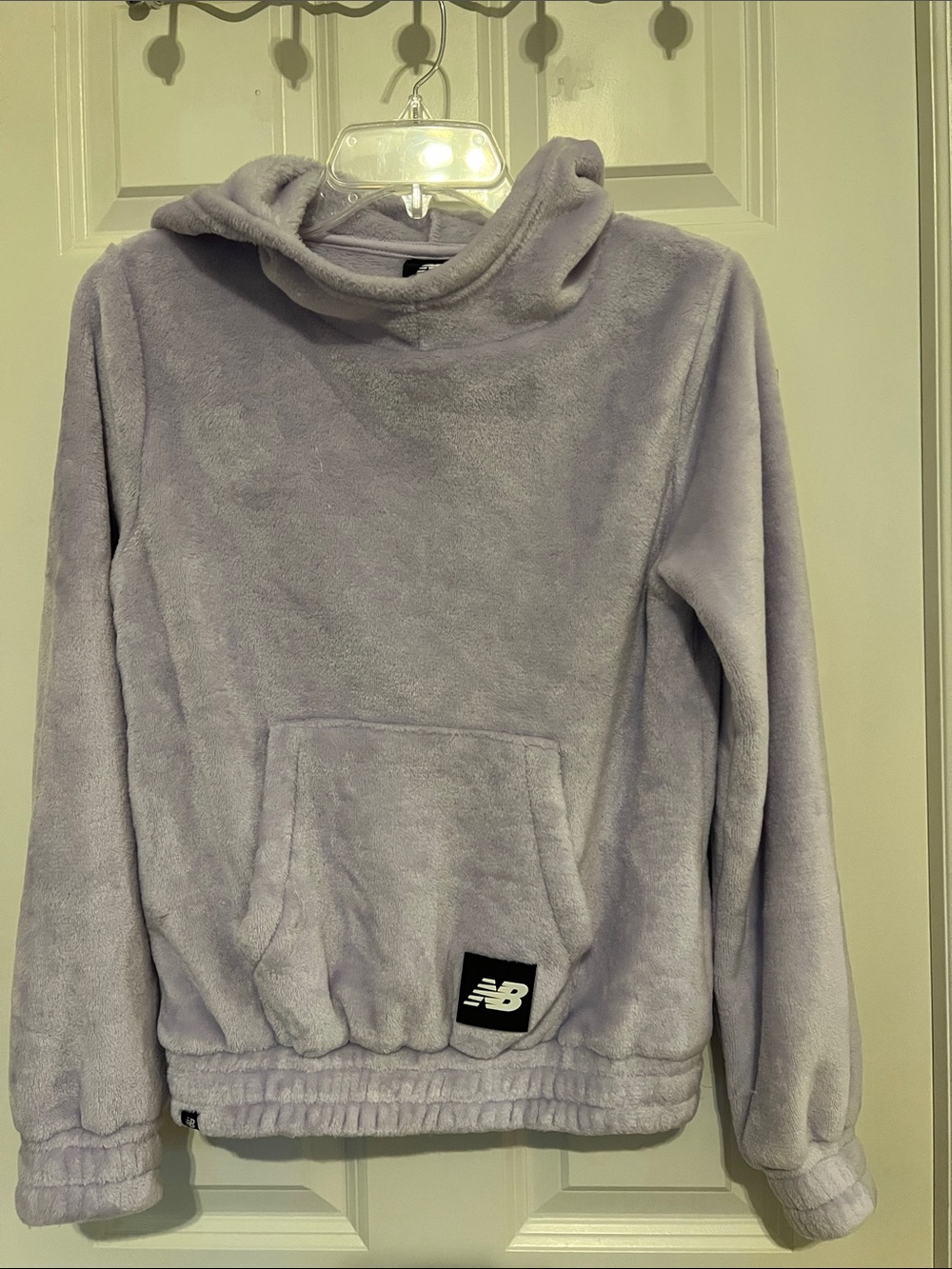 New Balance Lavender Plush Crewneck Hoodie size girls 14/16